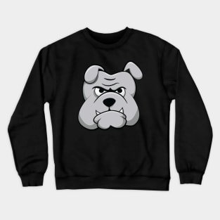 Angry bulldog face Crewneck Sweatshirt